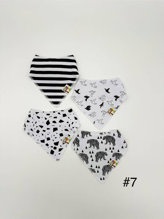 Organic Cotton Baby Bibs – 4-Pack Bundle: #7