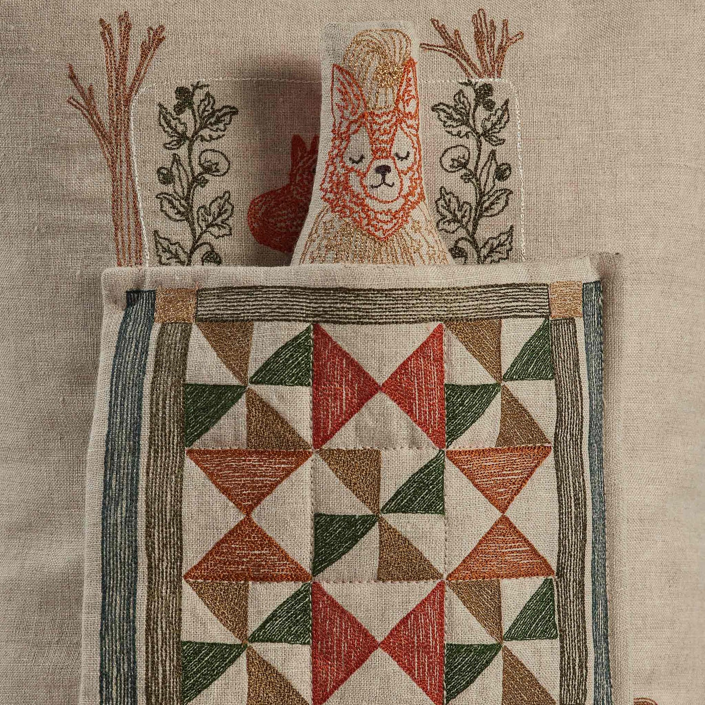 Goodnight Fox Pocket Pillow: Pillow Cover with Insert