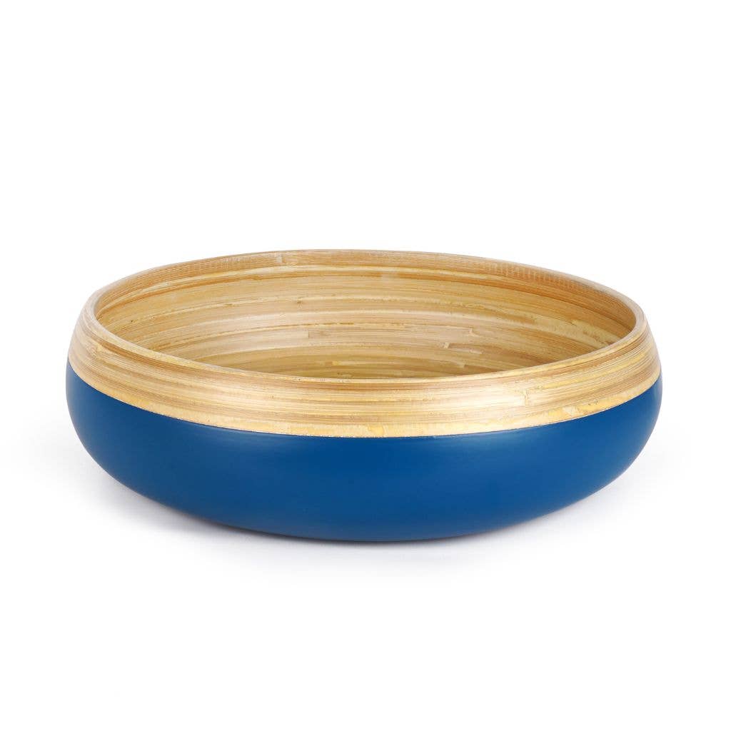 Bamboo Fruit Bowl - Extra Large Centerpiece Bowl
