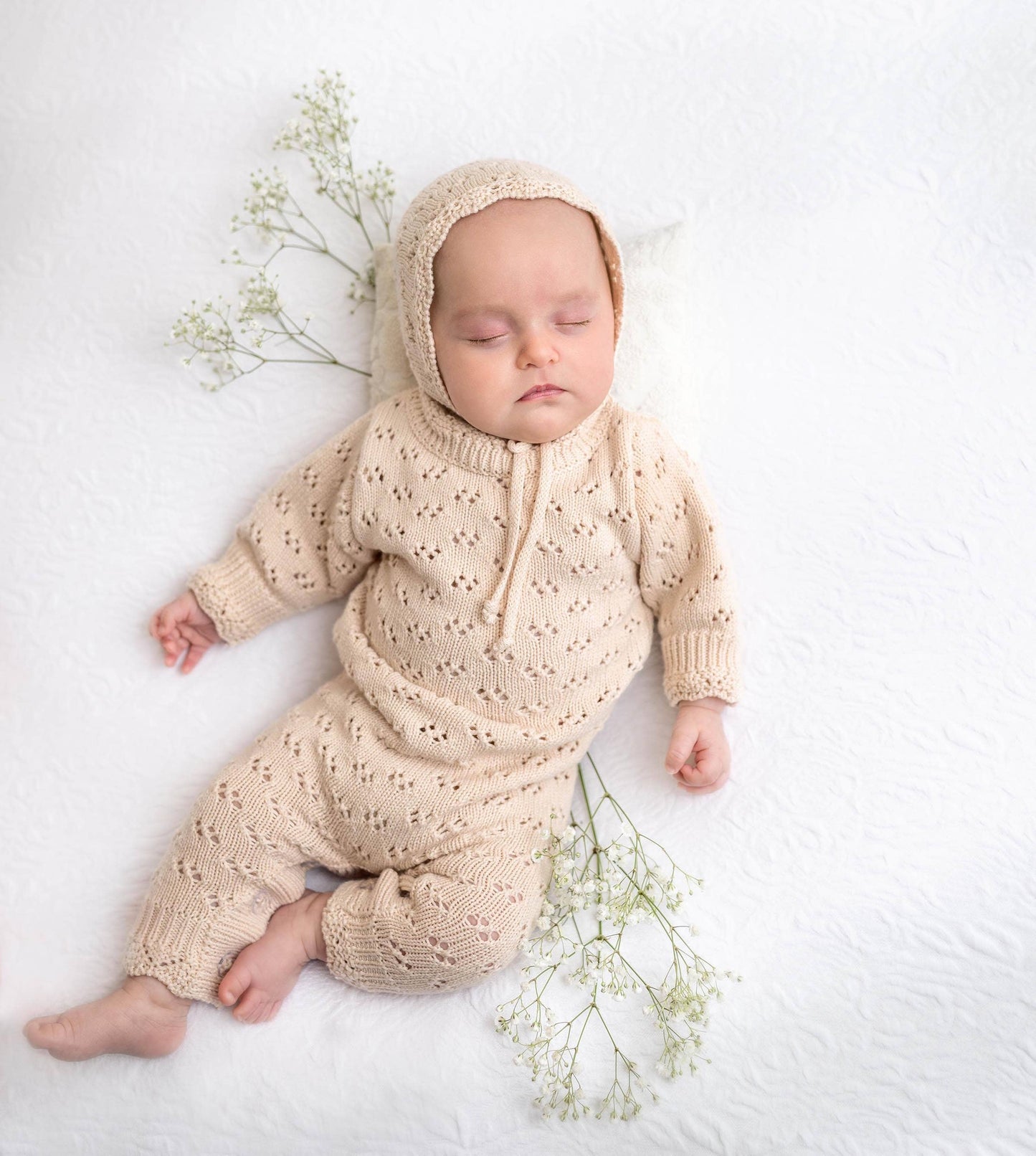 Grace Jumpsuit 2pc: PLUM W/Bonnet / 3-6 monthsUS numeric