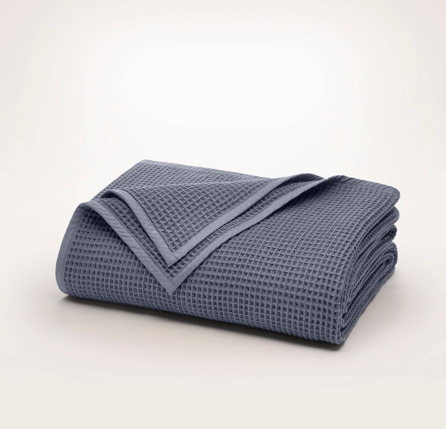 Boll & Branch Waffle Bed Blanket: Mineral / Full/Queen