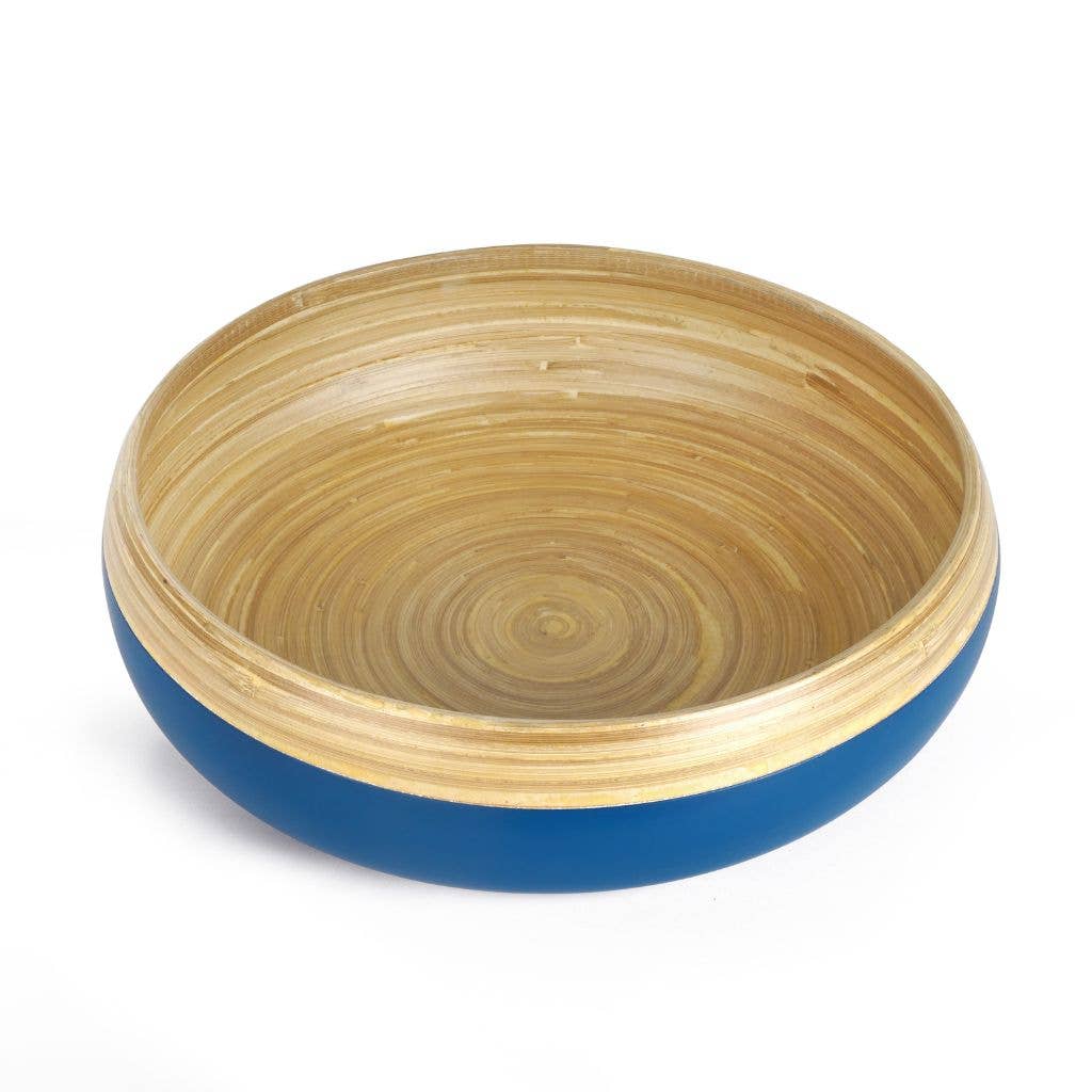 Bamboo Fruit Bowl - Extra Large Centerpiece Bowl