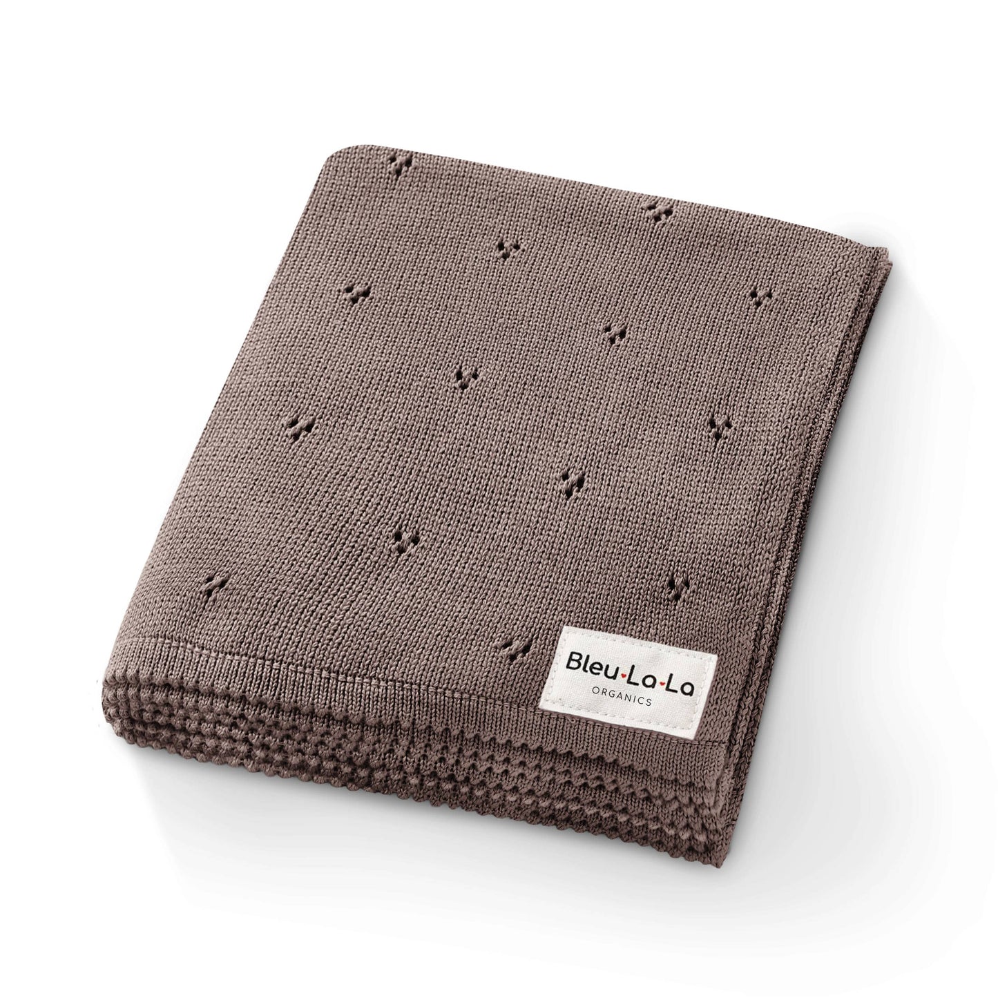 100% Organic Cotton Pointelle Swaddle Receiving Baby Blanket: Oatmeal