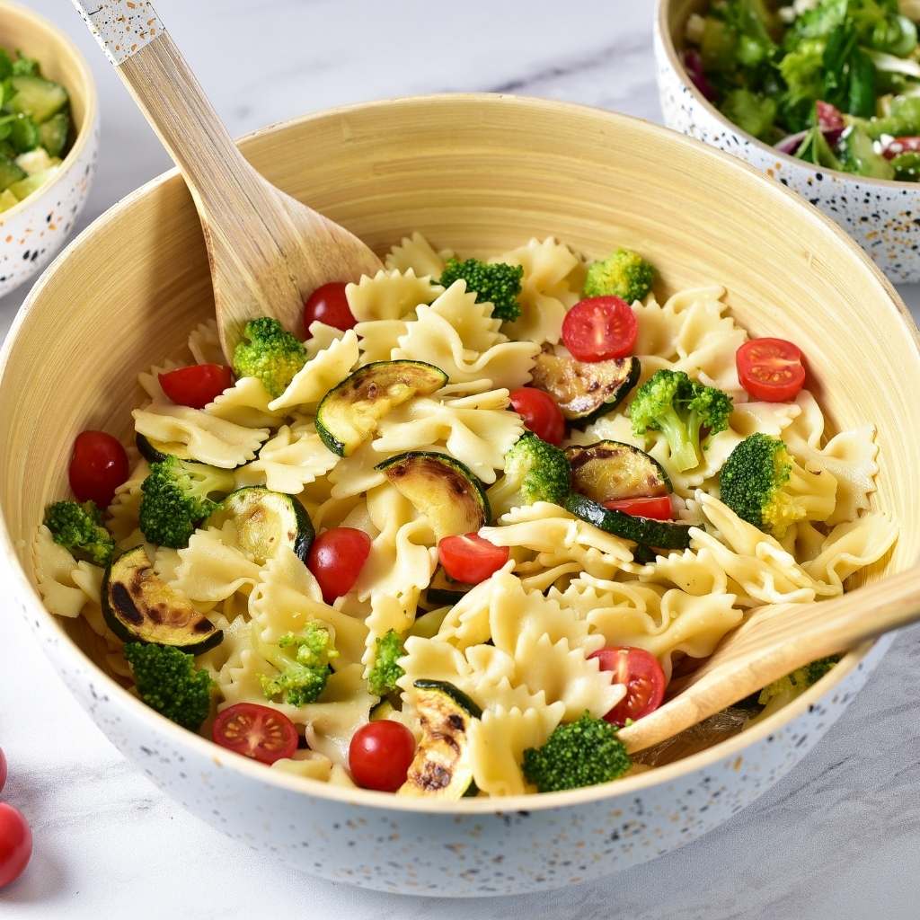 Extra Large Bamboo Salad Bowl: White