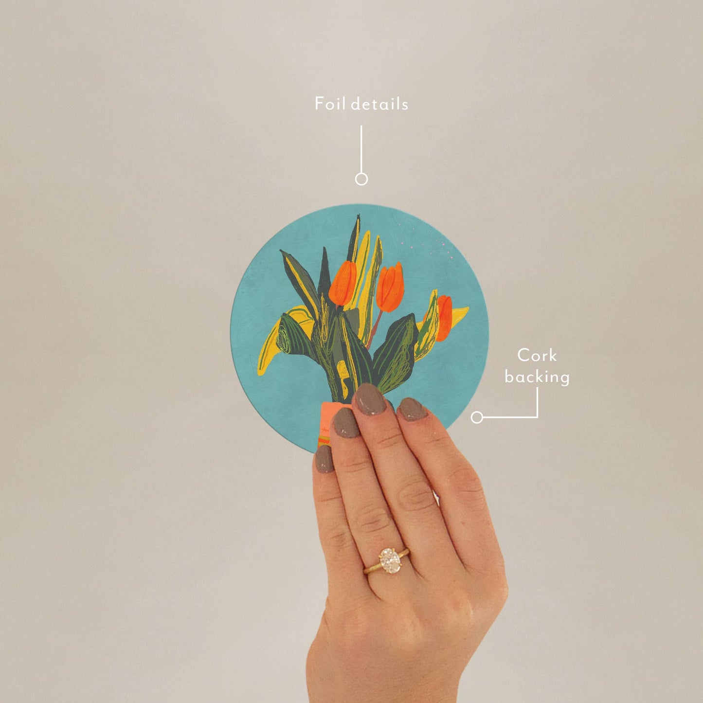 Tulips Seedlings Coaster