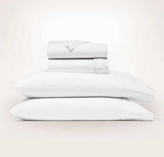 Signature Hemmed Sheet Set: White / Full
