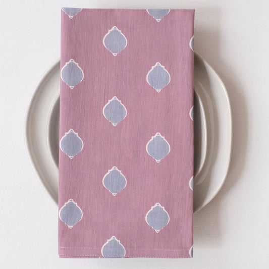Petra Rose Cloud Block Printed Napkins
