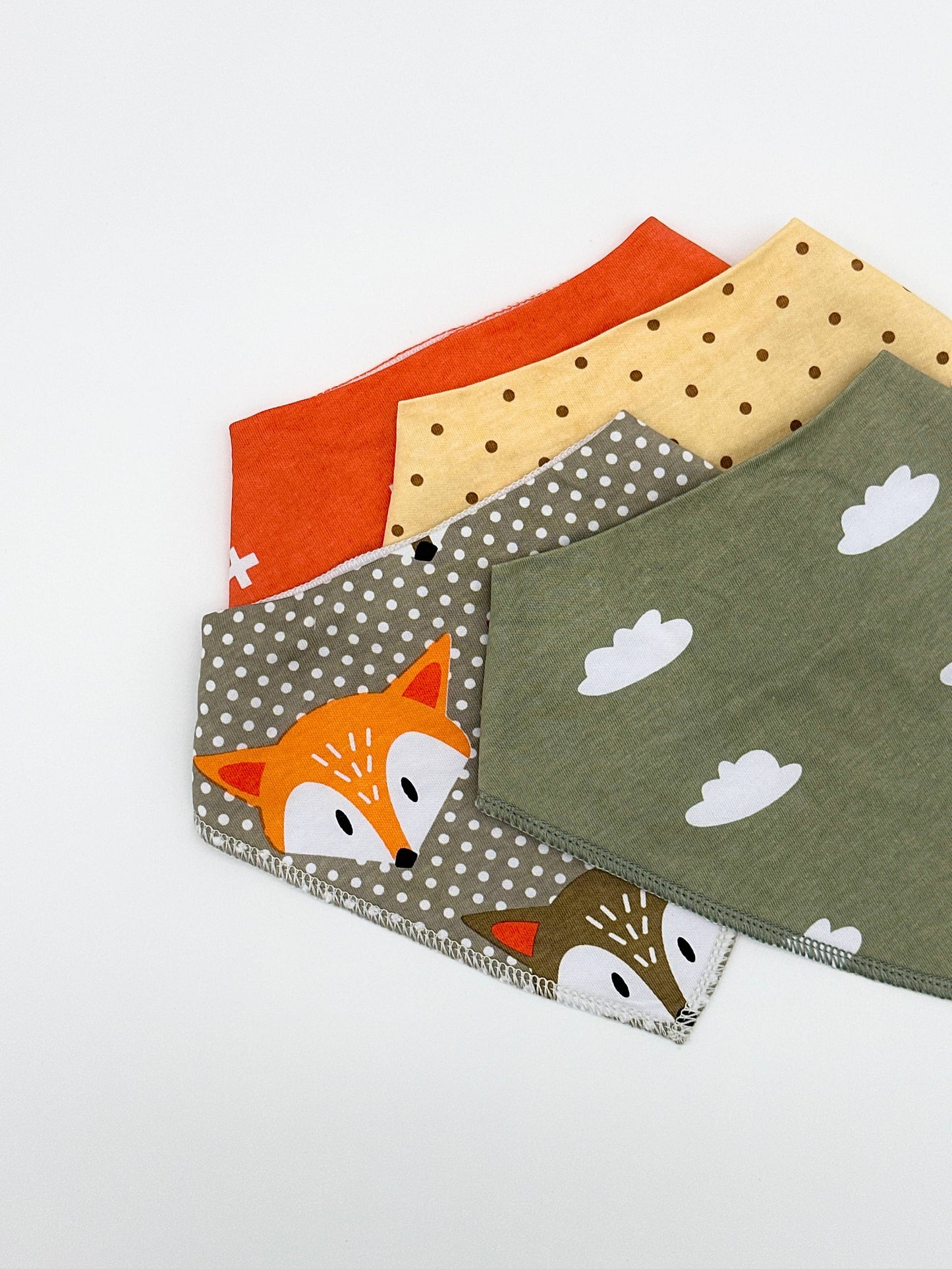 Organic Cotton Baby Bibs – 4-Pack Bundle: #1