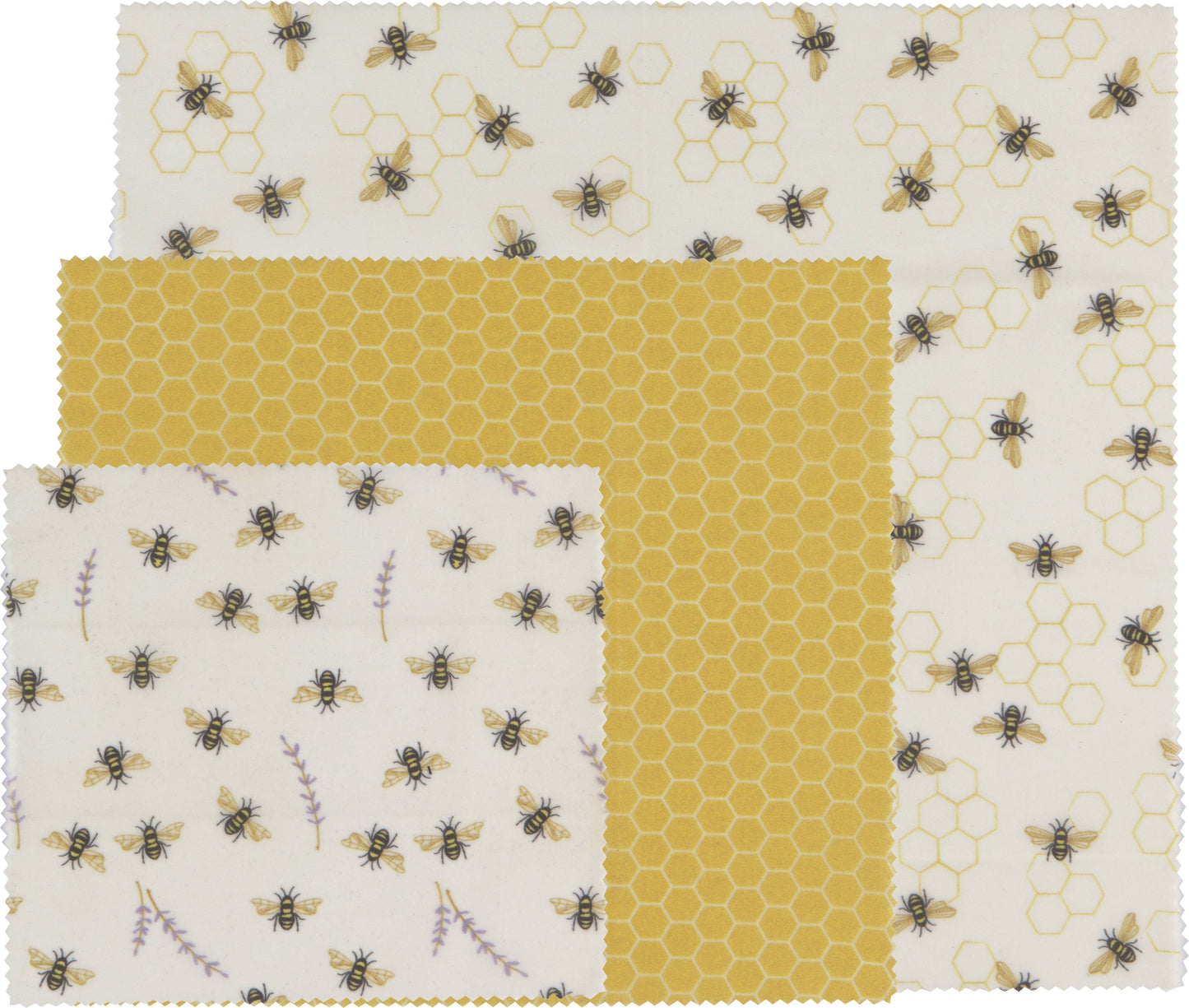 Bees Beeswax Wrap Set of 3