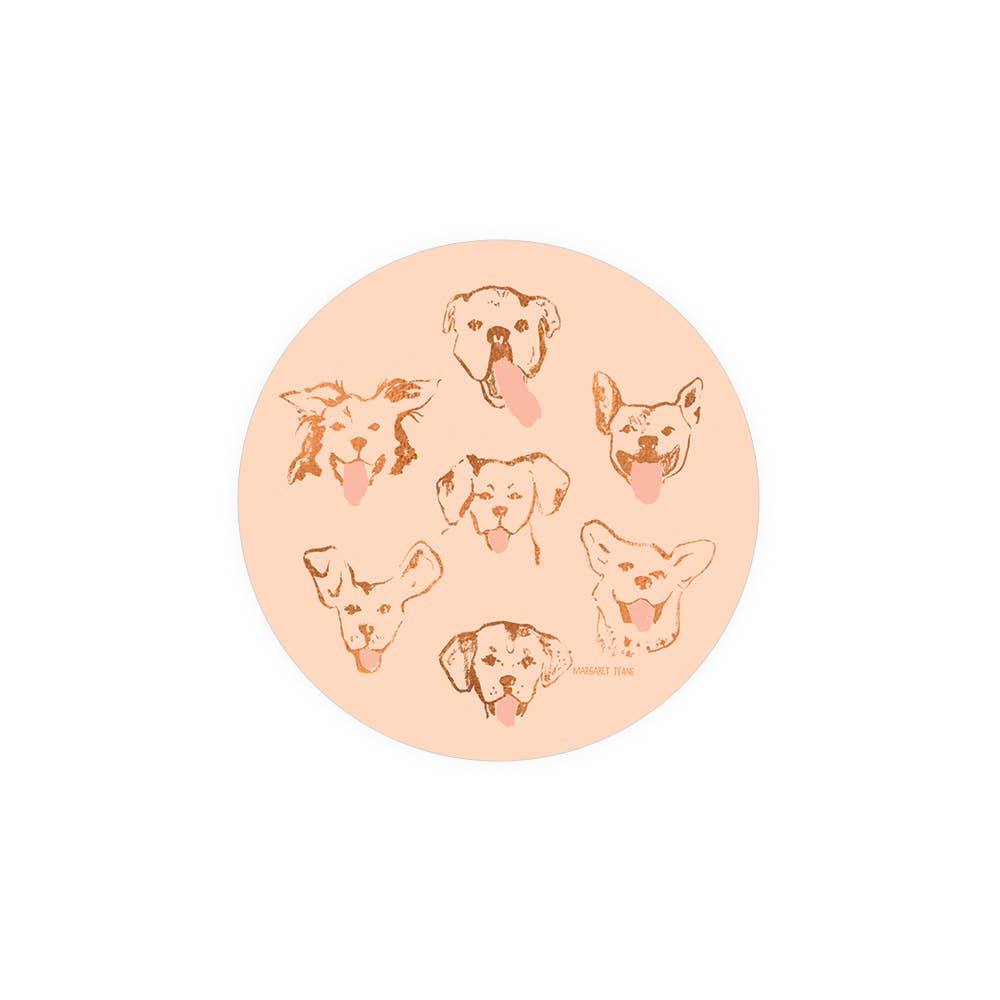 Dog Kisses Seedlings Coaster
