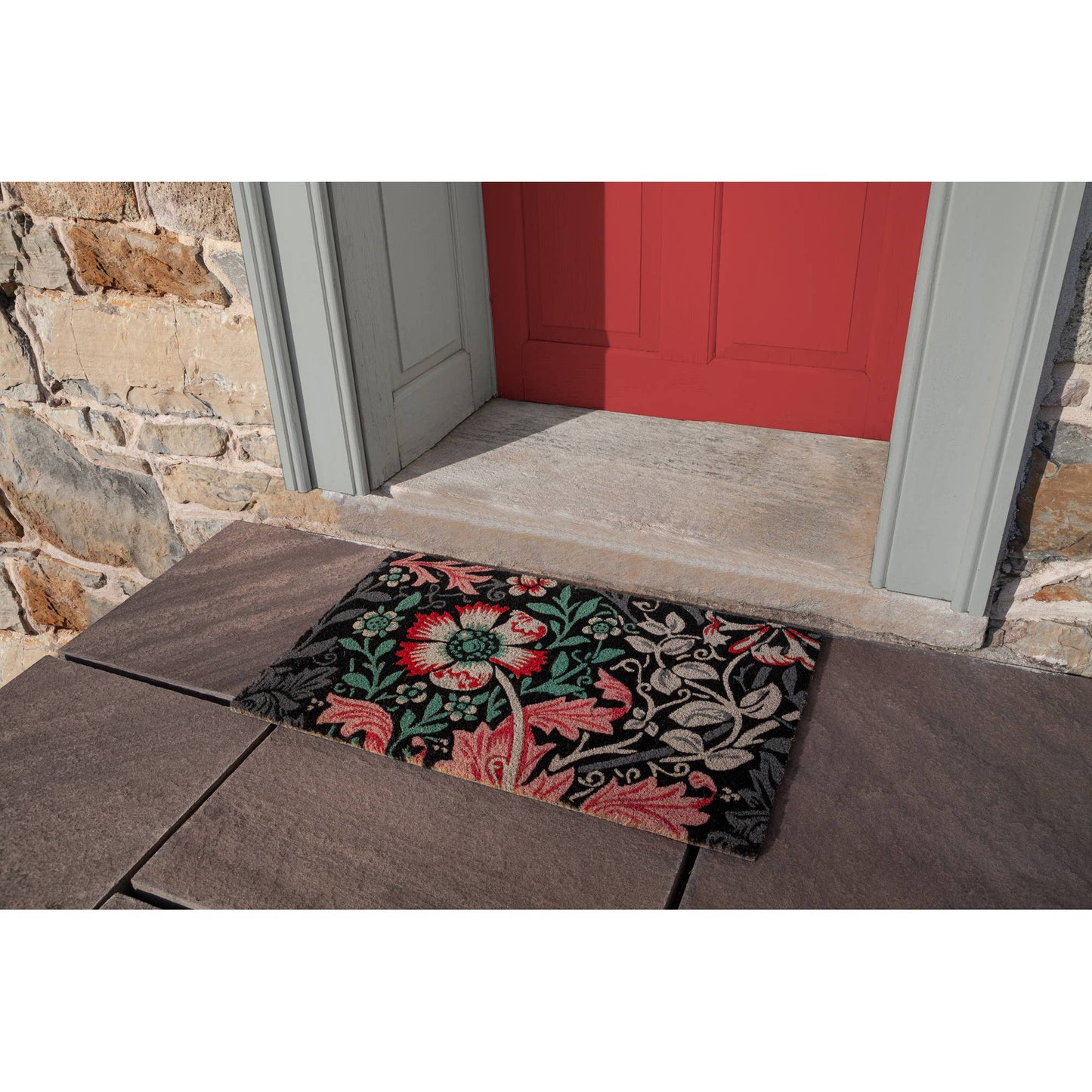 Victoria and Albert Museum Dianthus Coir Doormat: 24x36