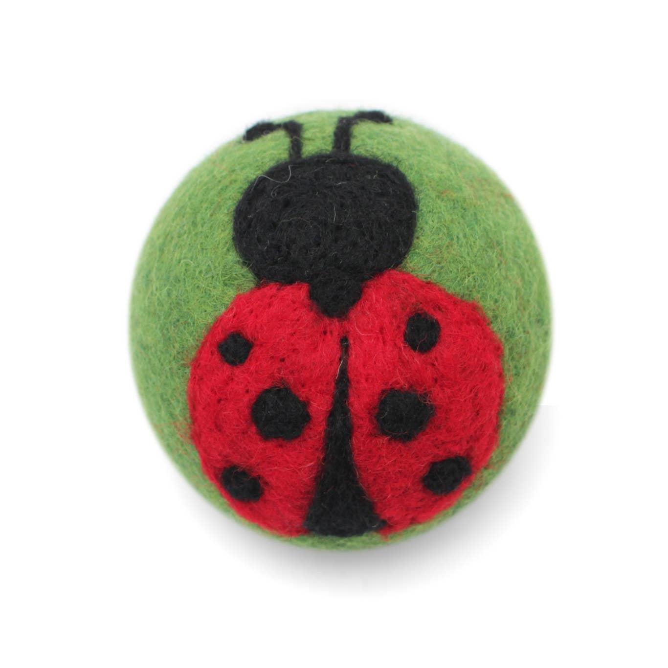 Bugs: (Butterfly's, Lady Bug) Wool Dryer Balls : Yellow/Pink Butterfly