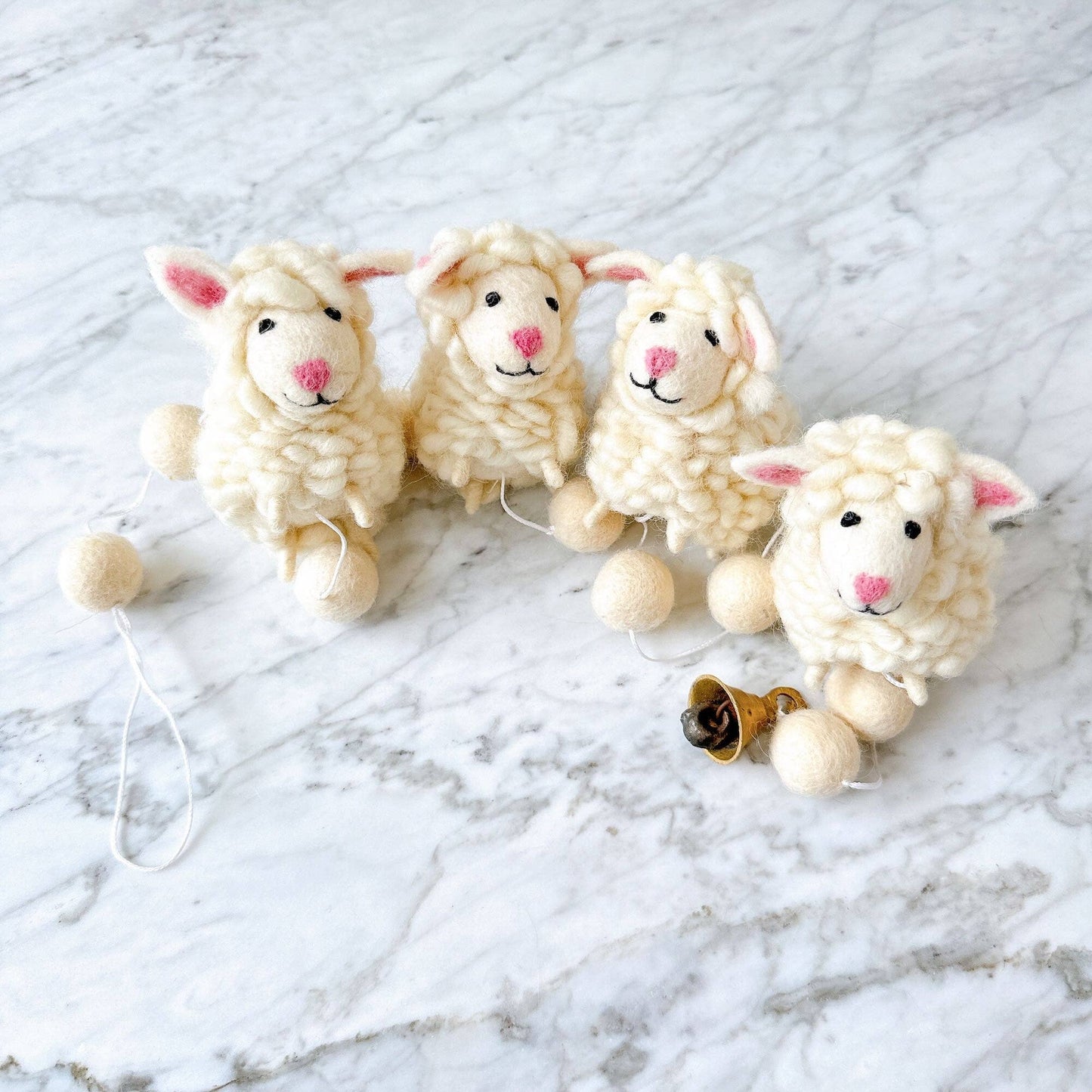 Felt Garland - Fluffy Sheep