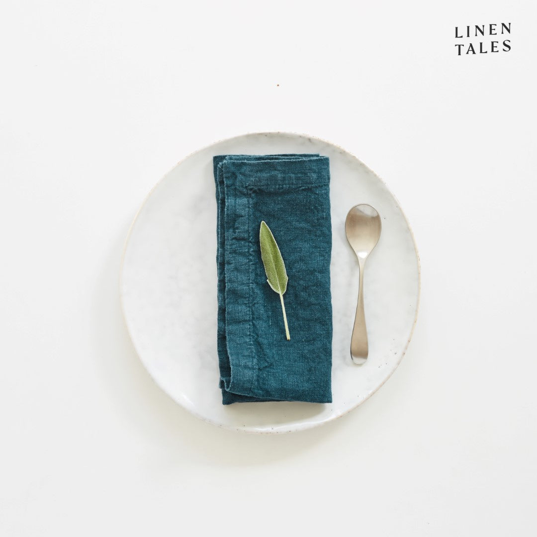 Deep Water Linen Napkins - Linen Tales - Set of 2