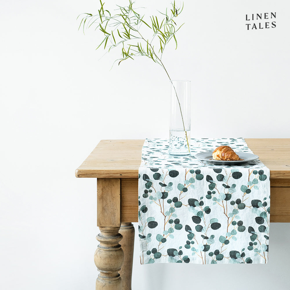 Eucalyptus Linen Table Runner - Linen Tales
