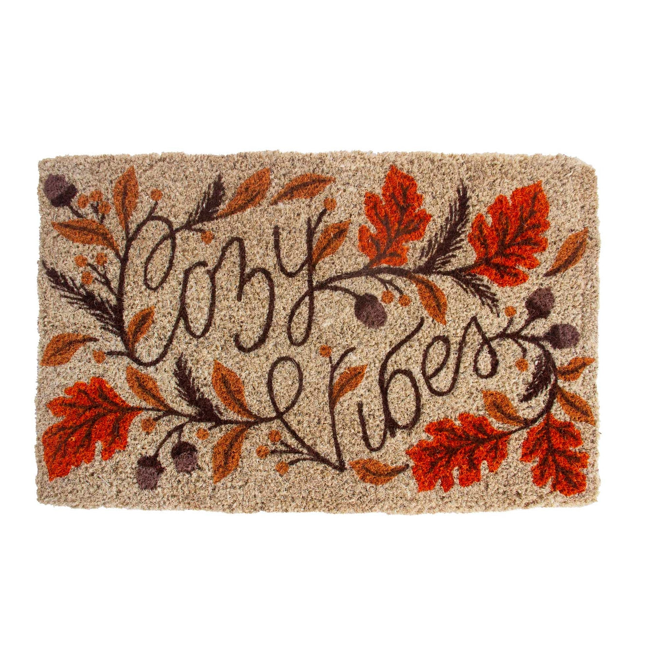Cozy Vibes Handwoven Coconut Fiber Doormat