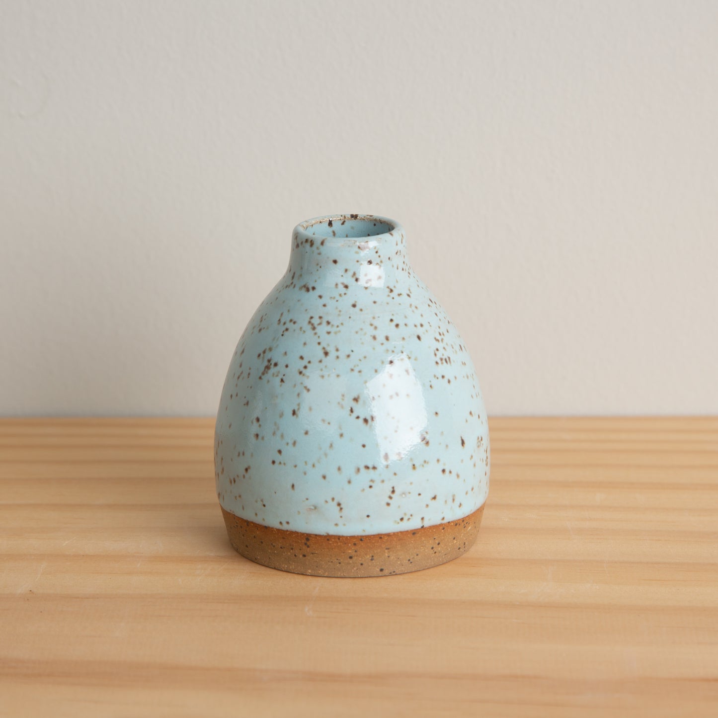 Handmade Ceramic Bud Vase #3 in Robin's Egg Blue