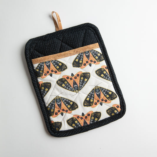 Alma Boheme Handmade Cork & Cotton Potholder with Pocket