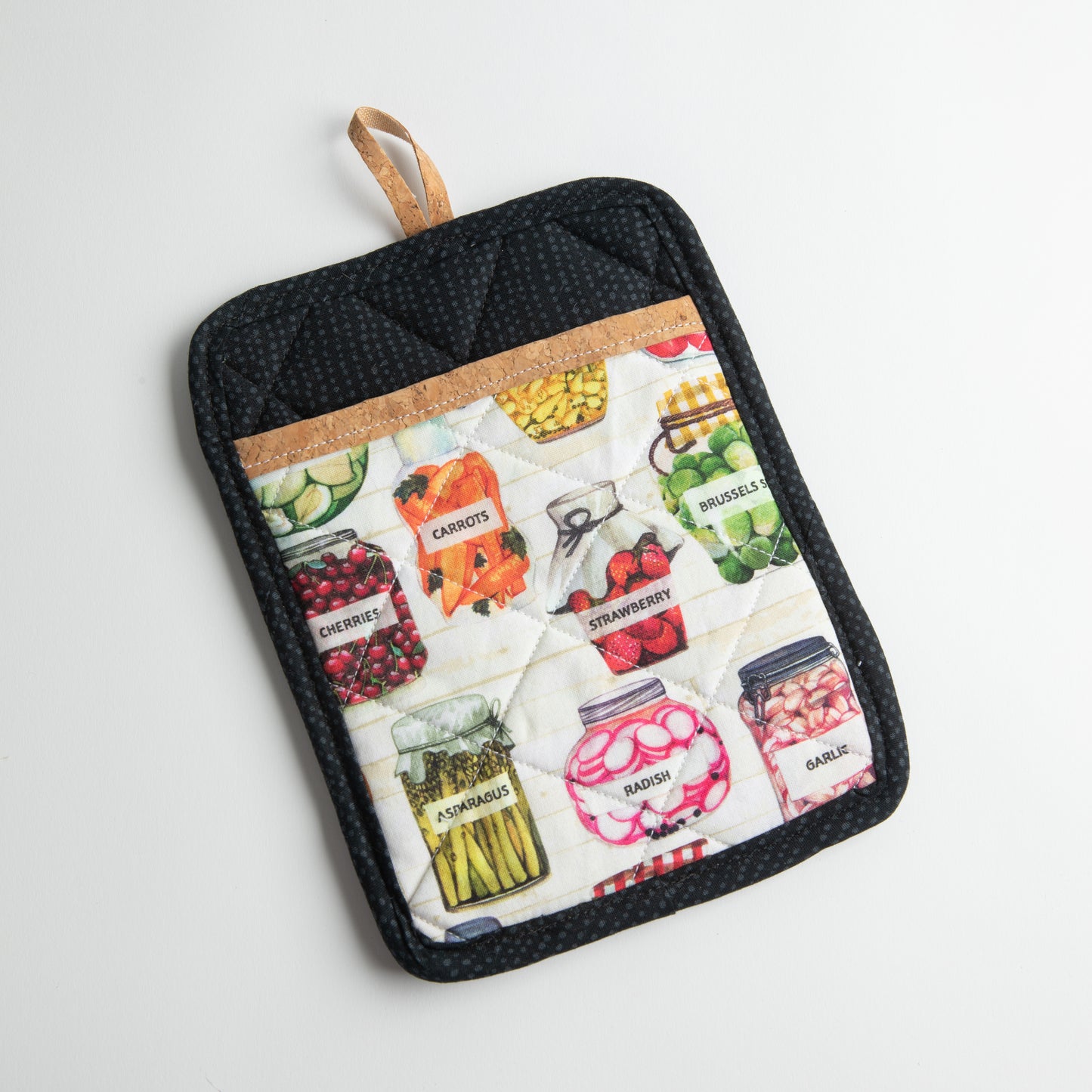 Alma Boheme Handmade Cork & Cotton Potholder with Pocket