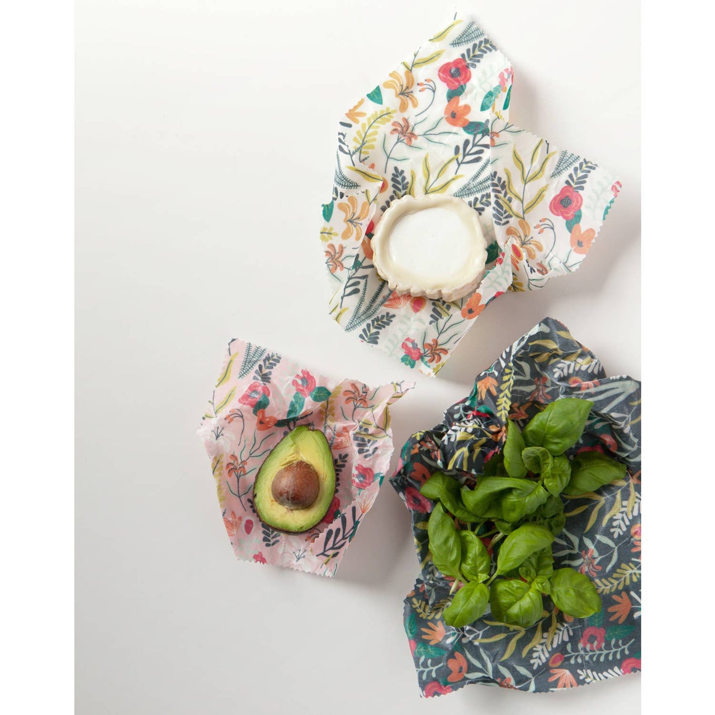 Floral Beeswax Wrap Set of 3