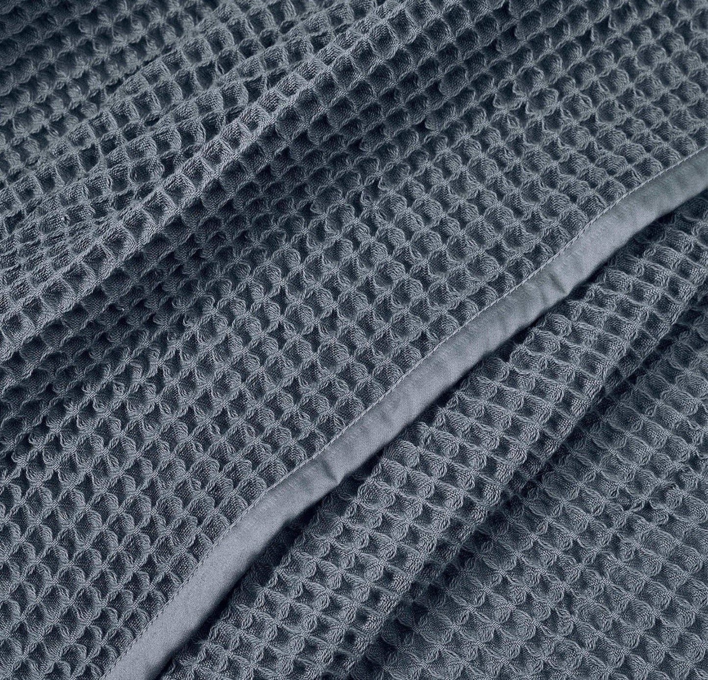 Boll & Branch Waffle Bed Blanket: Mineral / Full/Queen