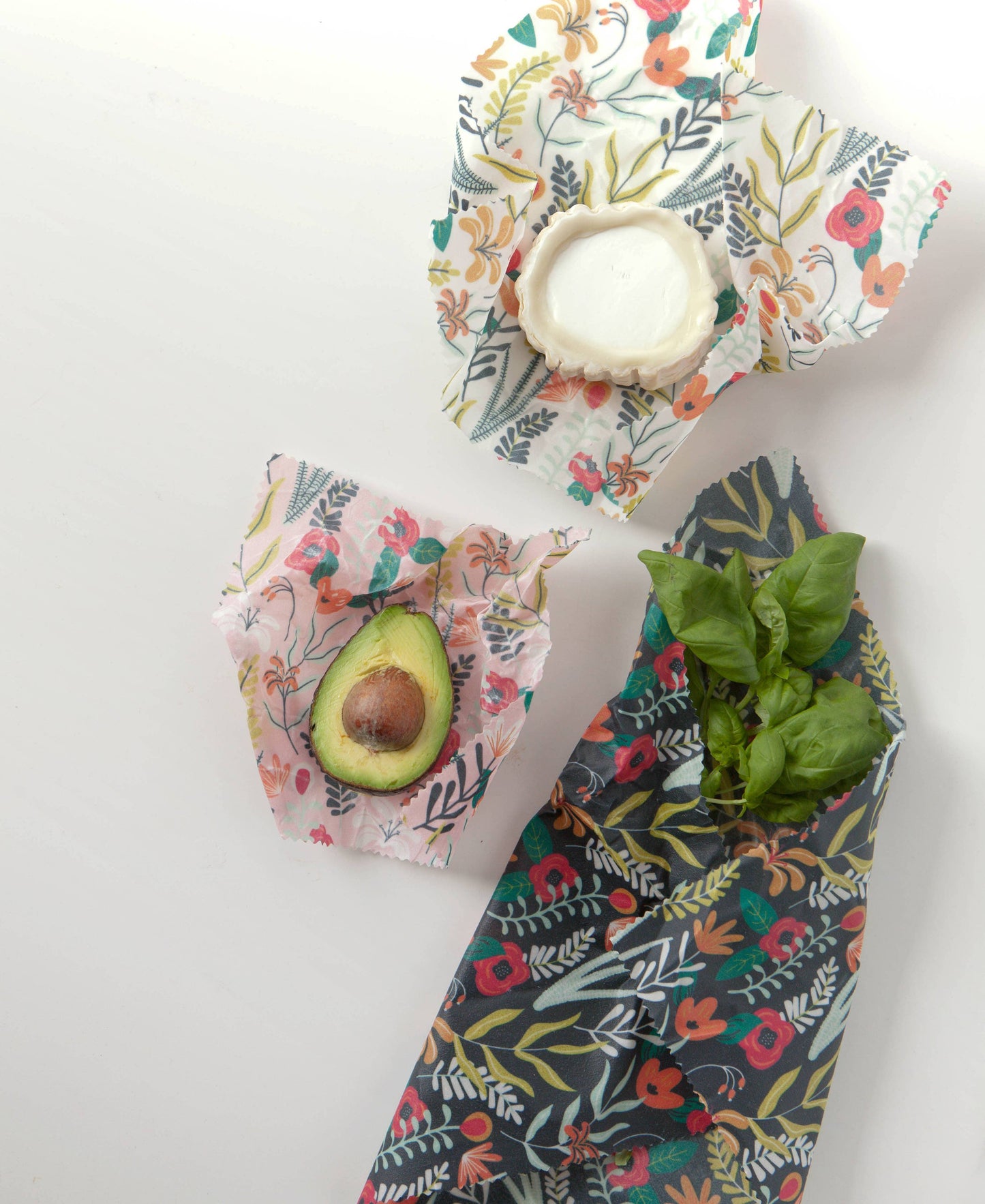 Floral Beeswax Wrap Set of 3