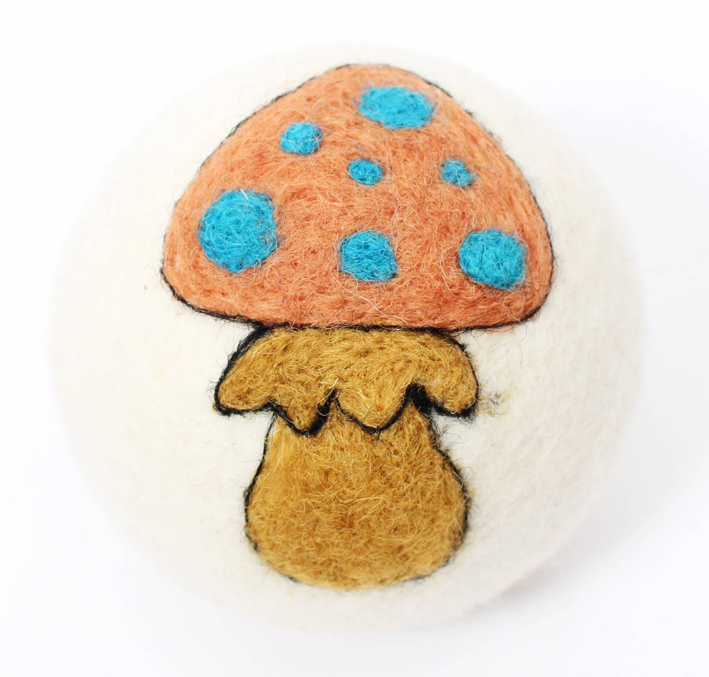 Mushrooms: Eco Wool Dryer Balls Fair-Trade: Two Mushrooms