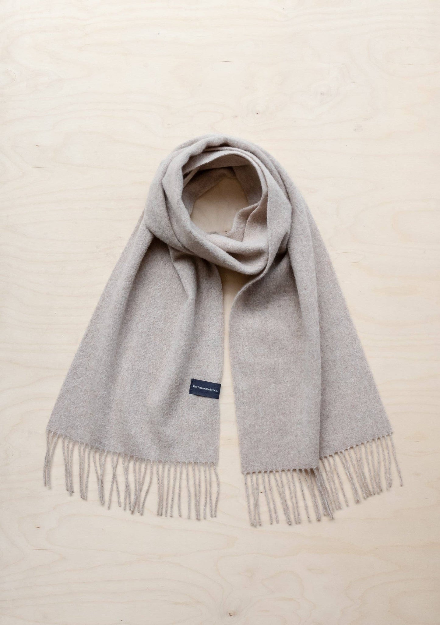 Lambswool Scarf in Oatmeal Melange