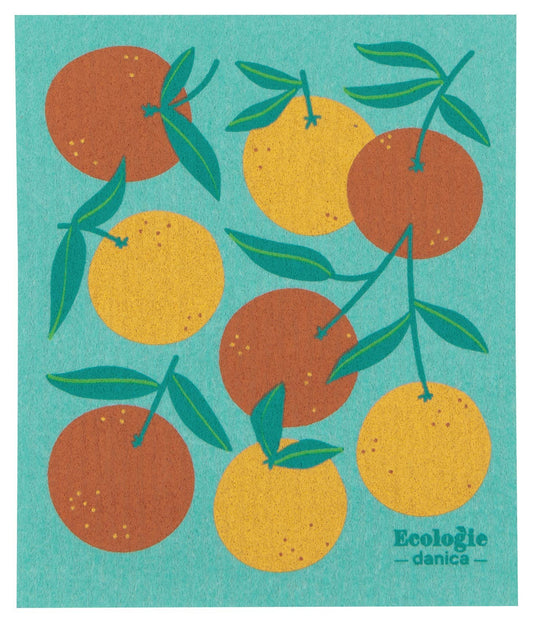 Oranges Swedish Dishcloth
