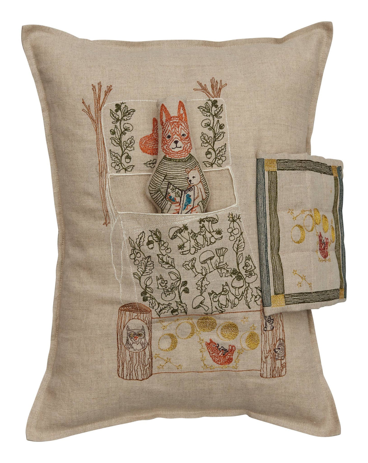 Goodnight Fox Pocket Pillow: Pillow Cover with Insert