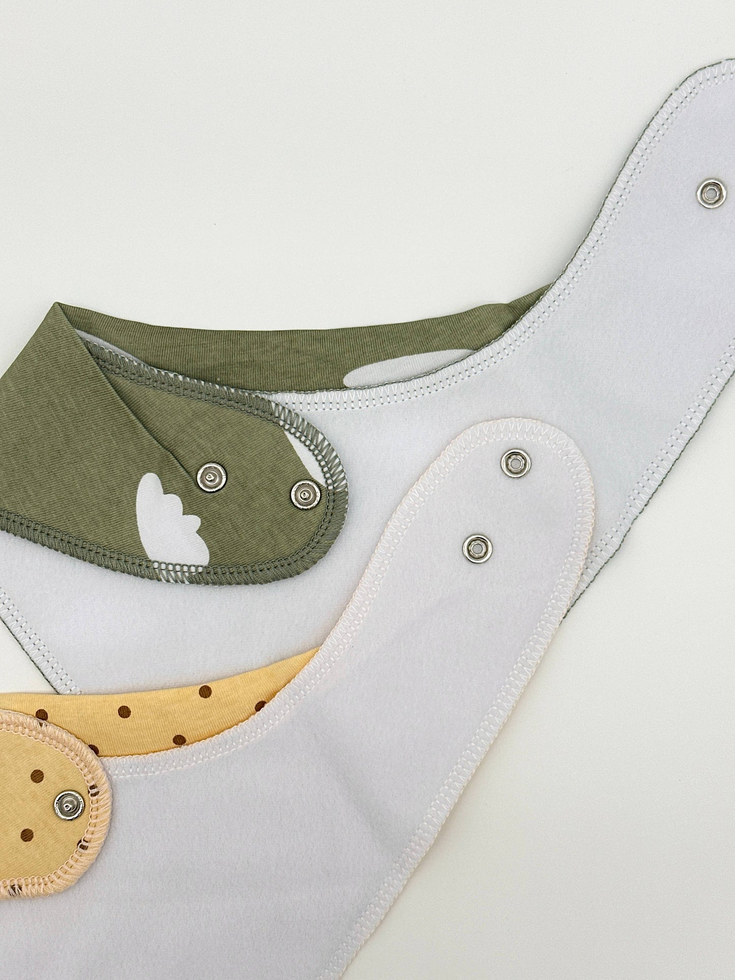 Organic Cotton Baby Bibs – 4-Pack Bundle: #1