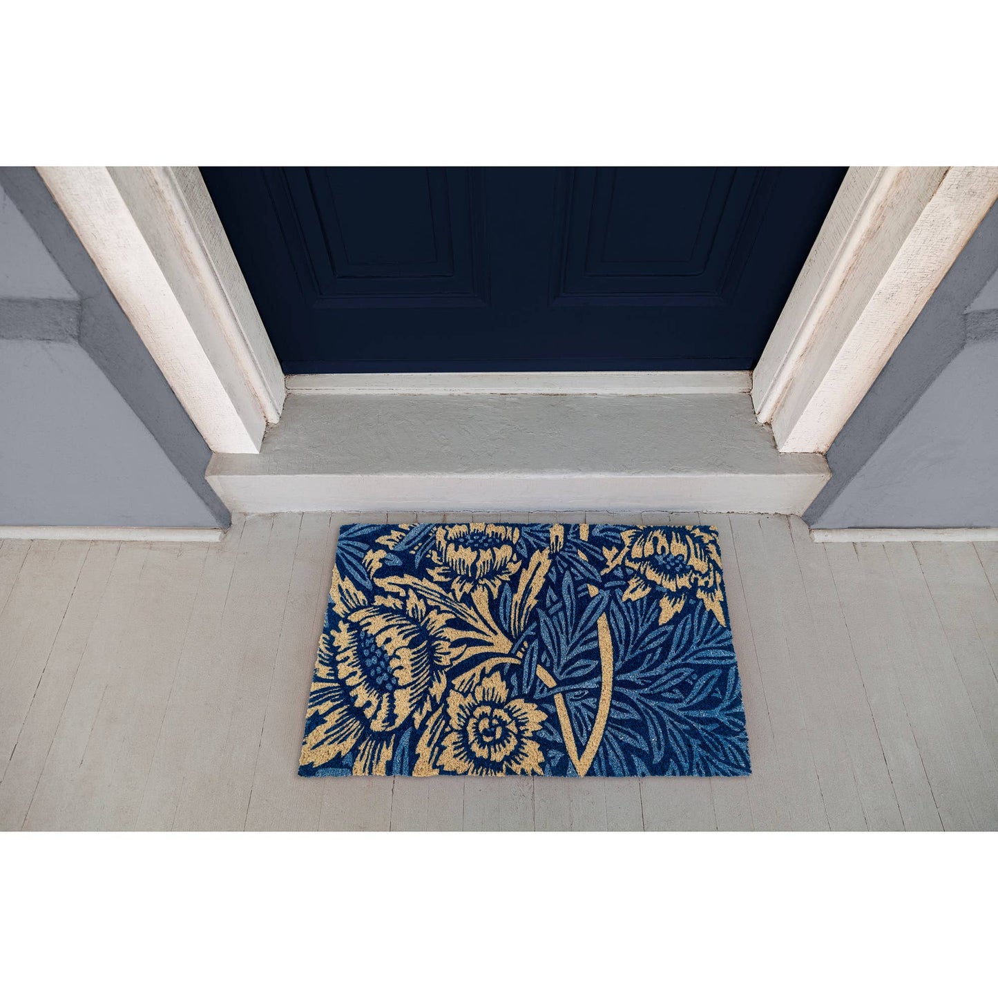 Victoria and Albert Museum Tulip and Willow Coir Doormat: 24x36