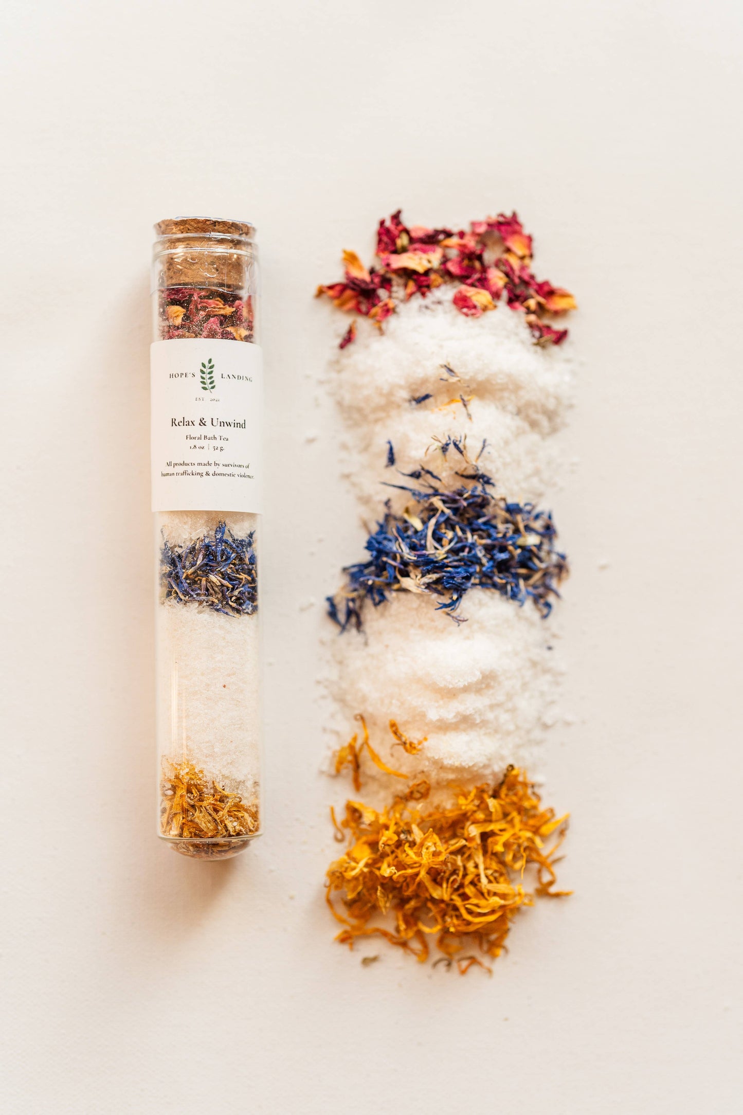 Relax and Unwind Floral Bath Tea by Hope's Landing