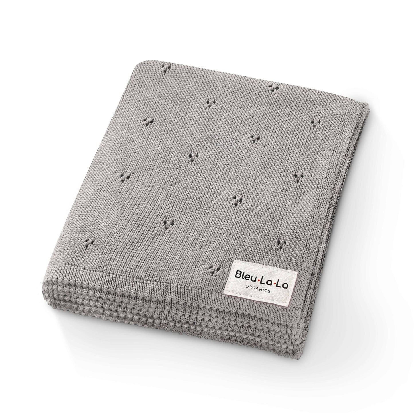 100% Organic Cotton Pointelle Swaddle Receiving Baby Blanket: Oatmeal