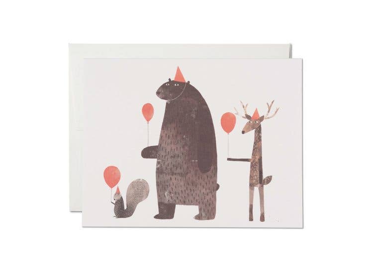 Party Animals Birthday Recycled Greeting Card