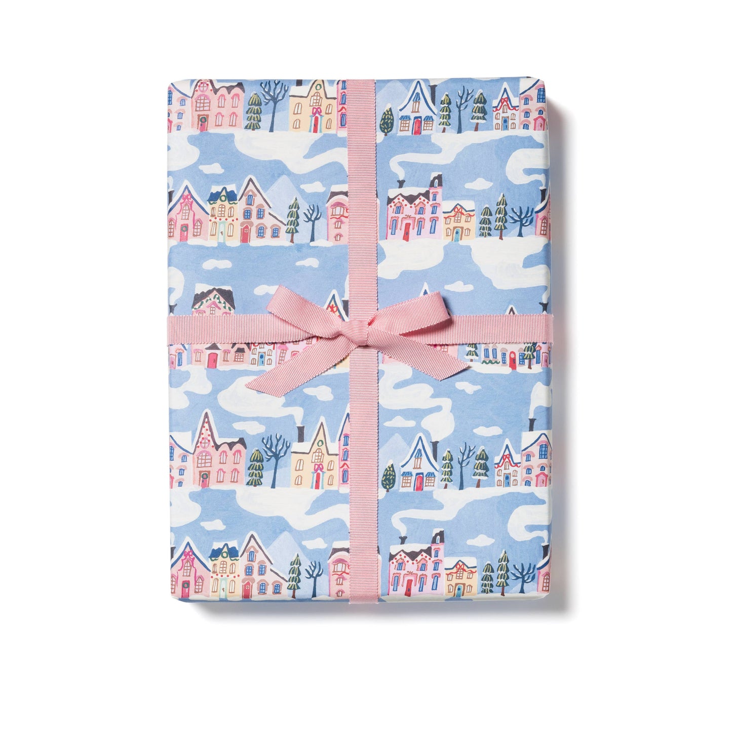 Little Pink Houses Recycled Wrapping Paper