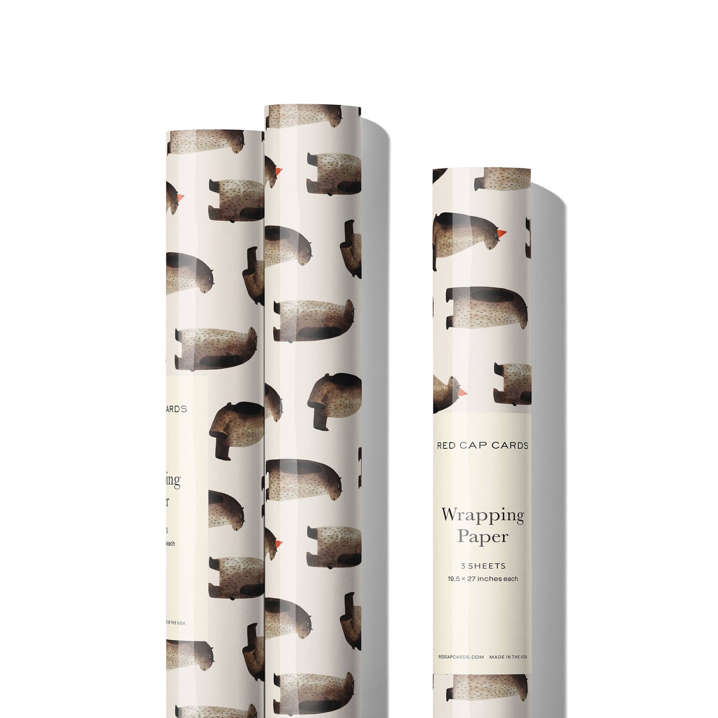 Party Bear Recycled Wrapping Paper