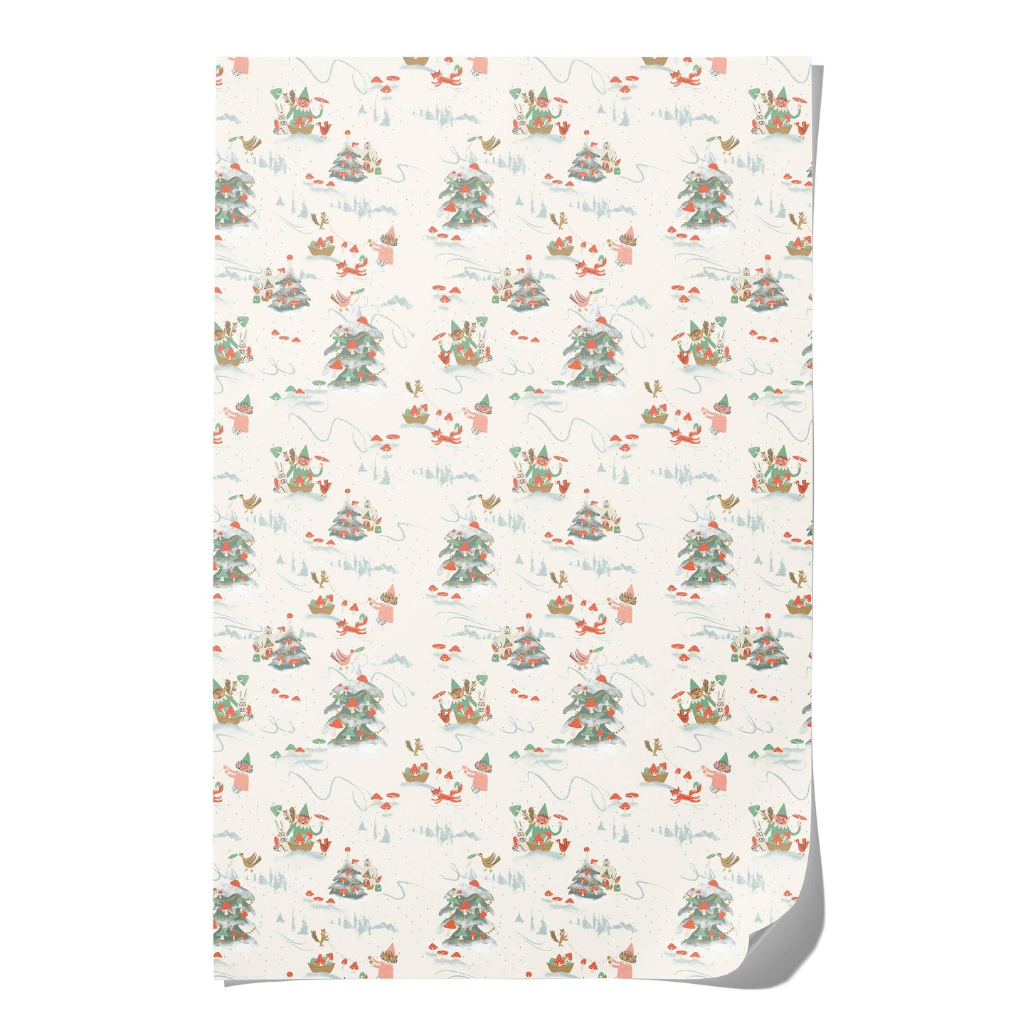 Holiday Critters Recycled Wrapping Paper