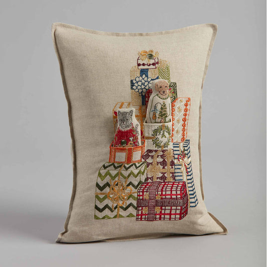 Gift Tree Linen Pocket Pillow