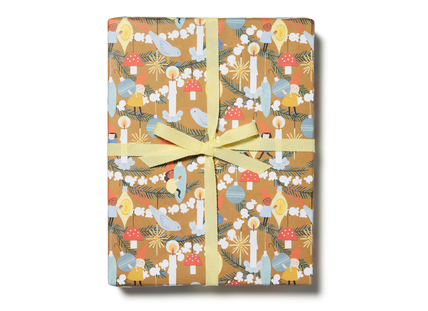 Christmas Elves Recycled Wrapping Paper