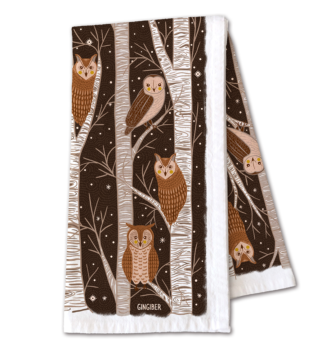 Owl Tea Towel