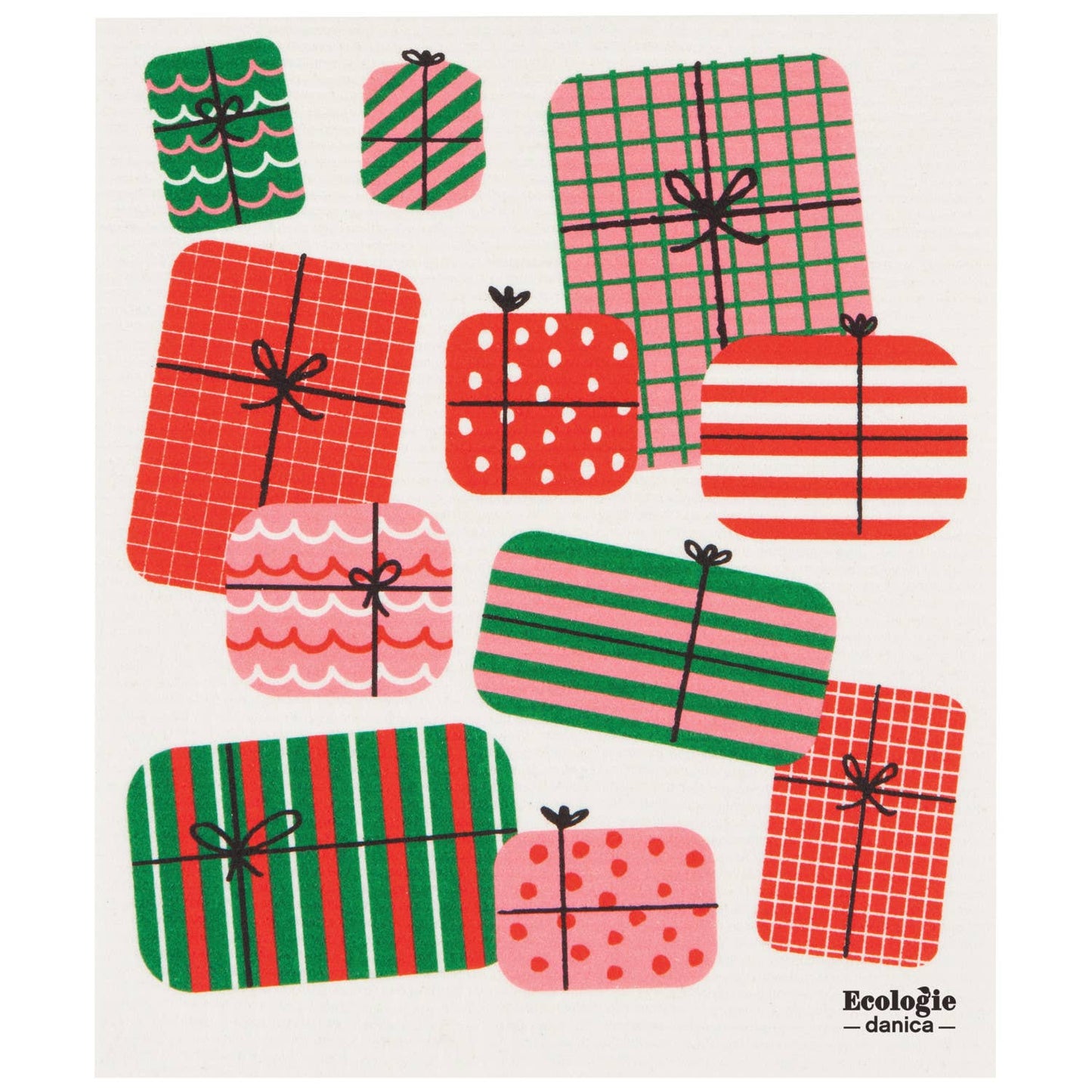 Winter Wheels Large Swedish Dishcloth