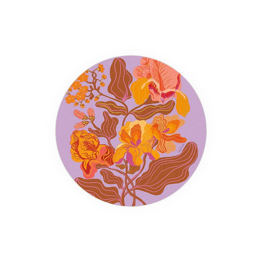 Groovy Floral Seedlings Coaster
