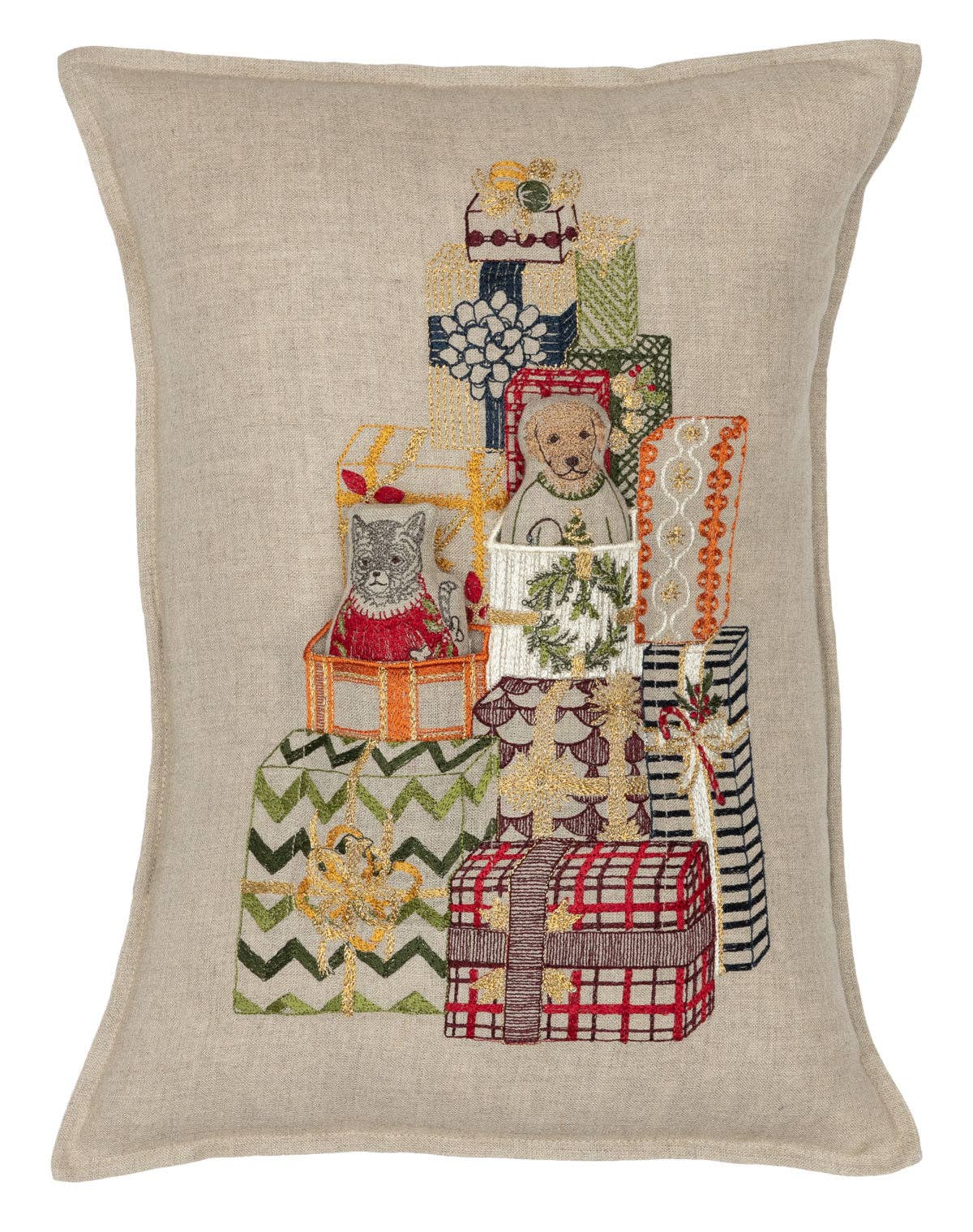 Gift Tree Linen Pocket Pillow