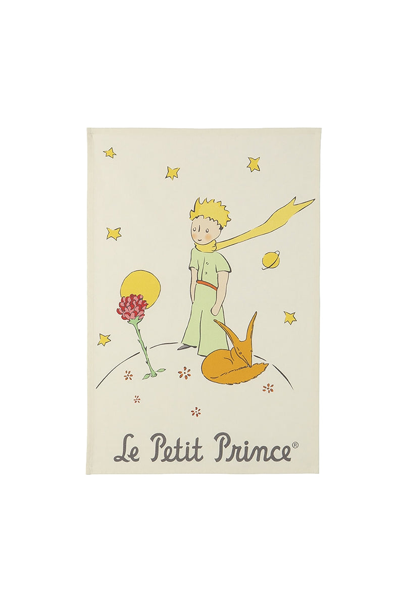 Little Prince - Flower - Printed Tea Towel in Cotton