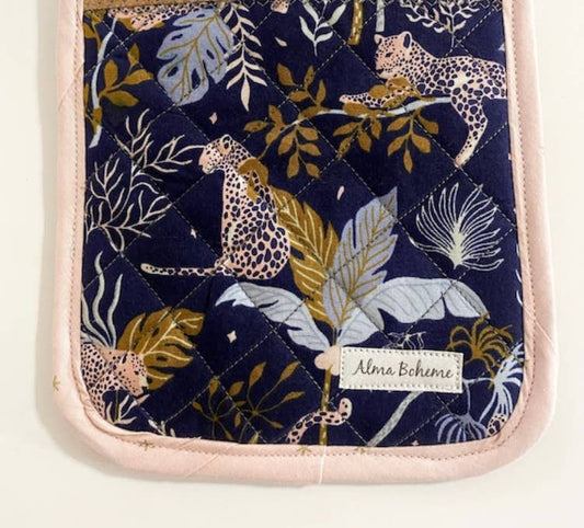 Cork and Cotton Oven Mitt: Leopards
