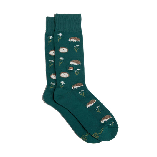 Socks that Protect Pollinators - Green Hedgehogs