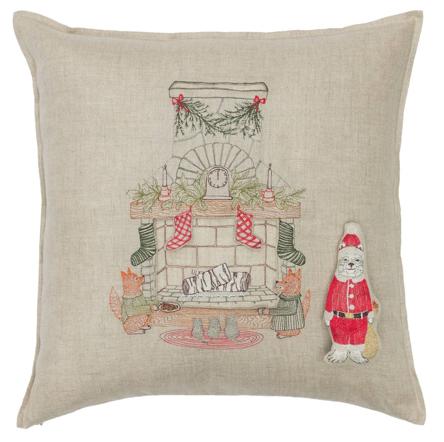 Chimney Santa Pocket Pillow