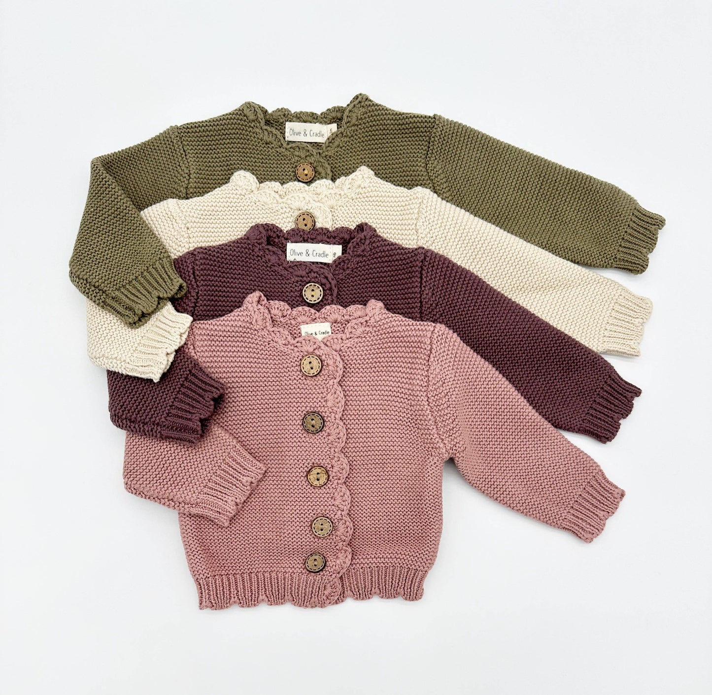 Sophia Dressy Cardigan: Light oat / 2T