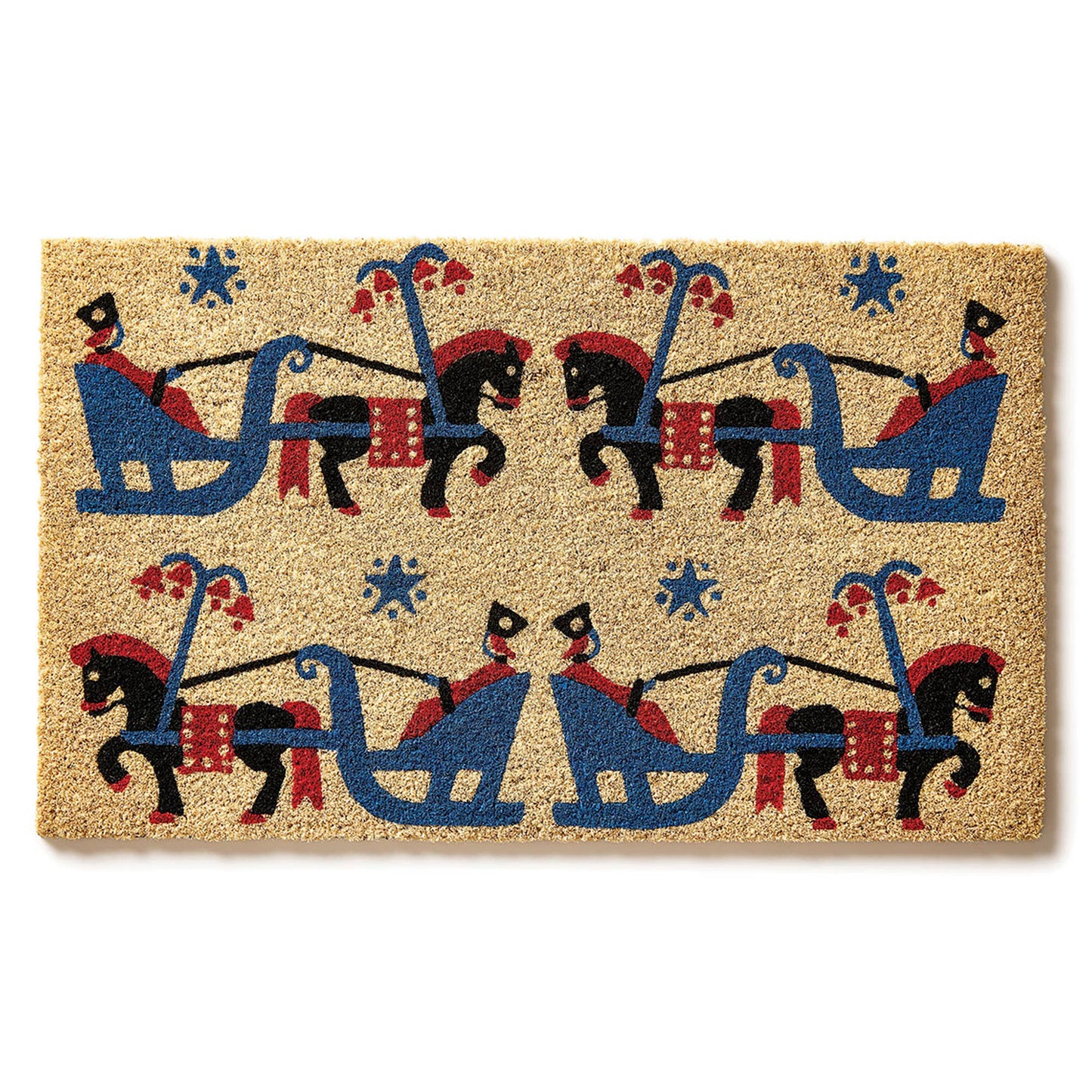 Victoria and Albert Museum Winter Sleigh Ride Coir Doormat